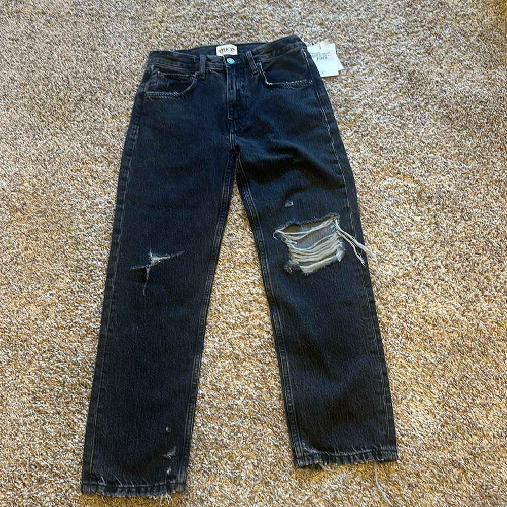 NWT ETICA Rhea Midrise Straight Crop Smokey Mountain 24